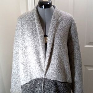 Liz Claiborne Sz Large, Long Cardigan Sweater/Coat W/ Pockets